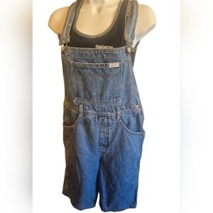 Vintage GUESS Denim Overalls - Classic Blue 90s Style Size 12 Summer